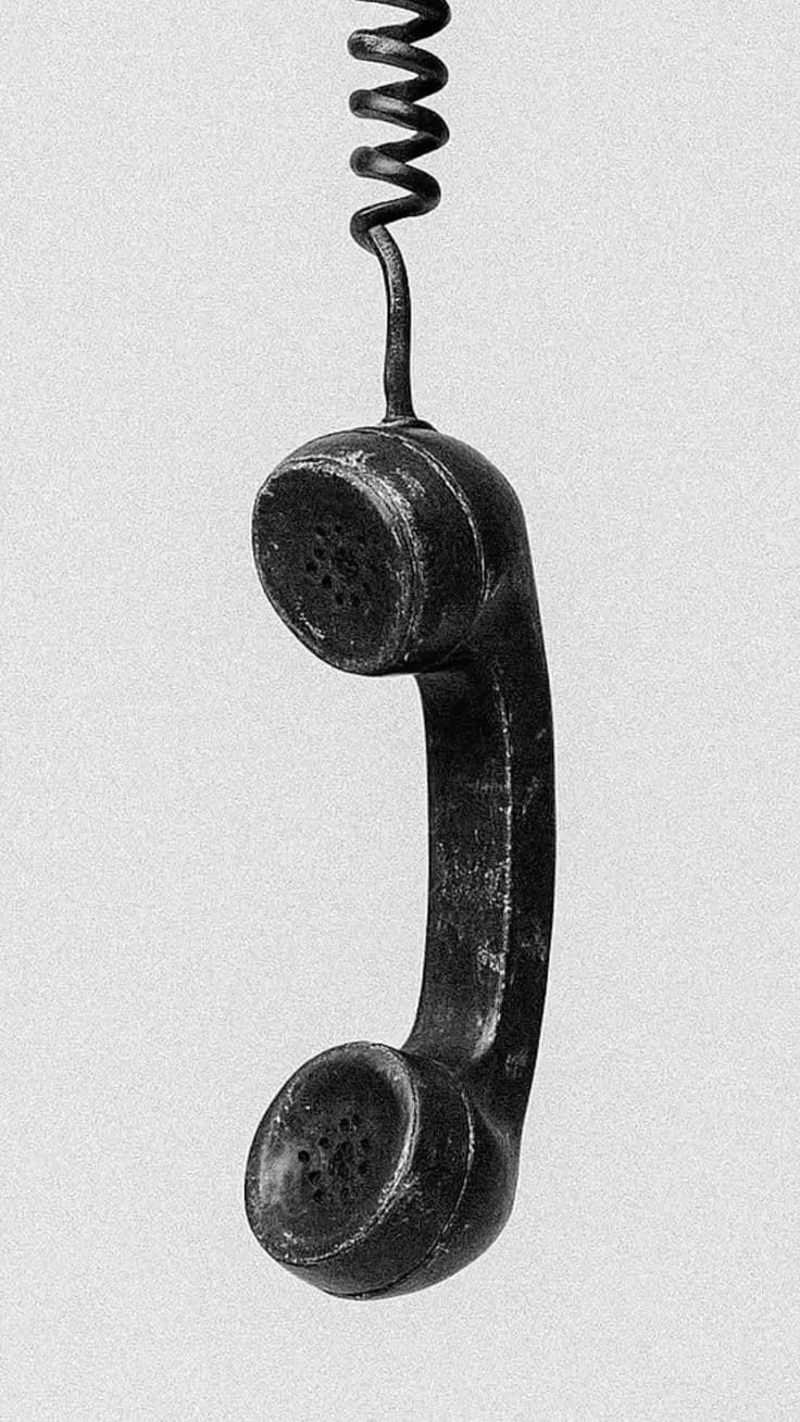 Hotel reception phone receiver